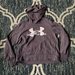 Under Armour Crop Scoop Neck Hoodie Sz L GUC